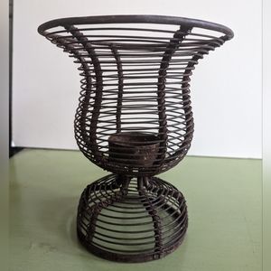 Vintage wire candle holder